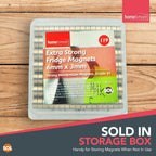 Small Strong 6mm & 3mm Magnets For Fridge & Whiteboard | Neodymium Round | 119 Pack