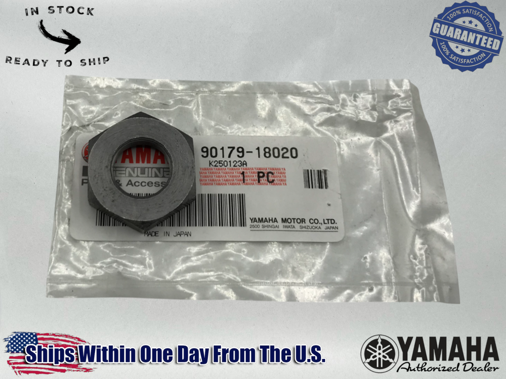 Yamaha OEM NUT- 90179-18020 Banshee 350 YZ400 YZ250 XS360 XS400
