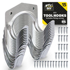 Tool Hooks & Screws | Garage Wall Bike Storage | 30 Pack
