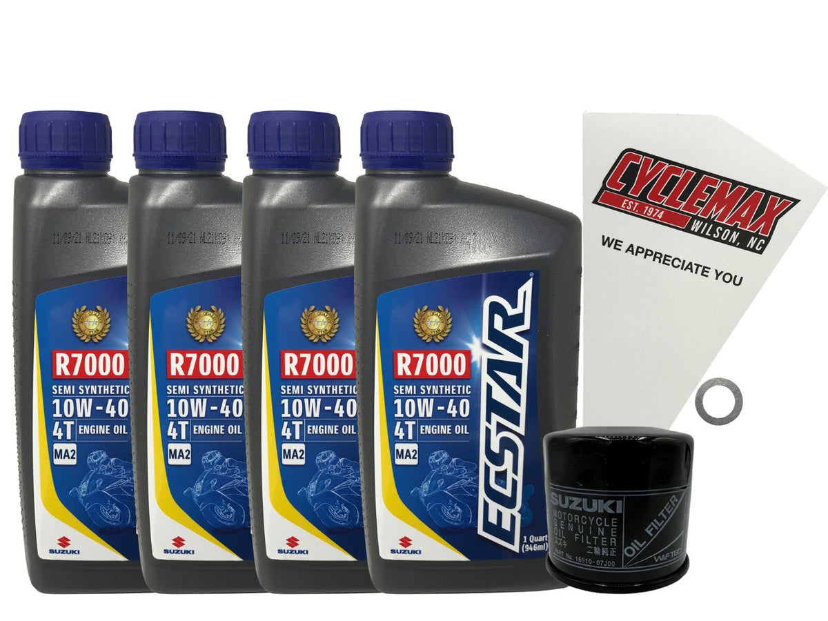 Suzuki Ecstar Semi-Synthetic Oil Change Kit for 1997-2005 GSF1200 BANDIT