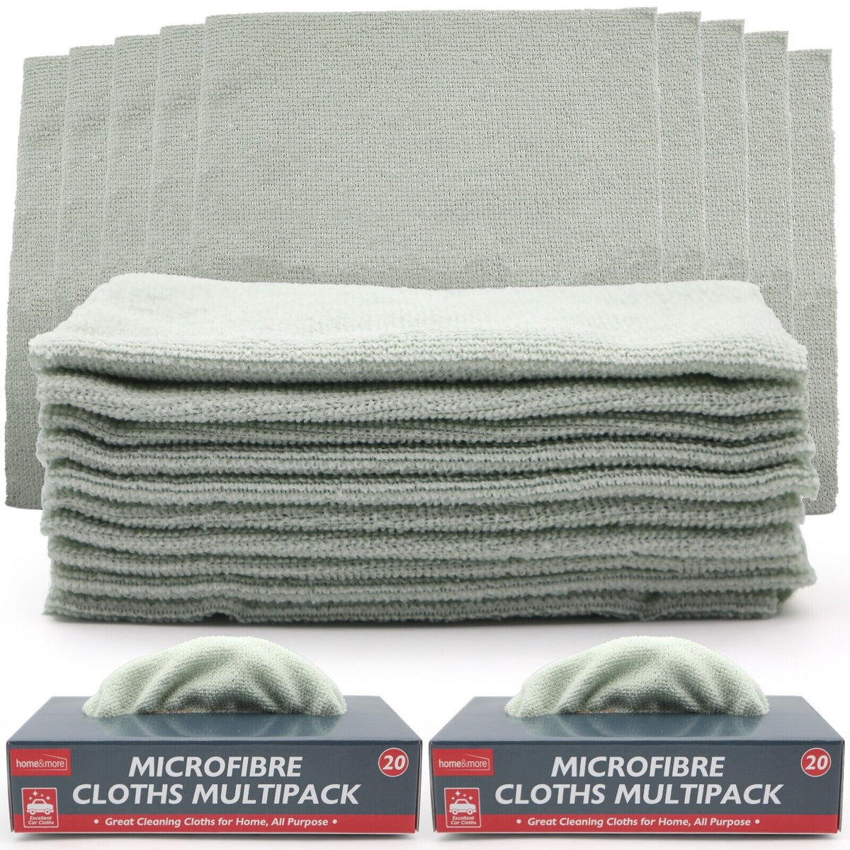 Microfiber Cleaning Cloths Car Polishing Edgeless | 40 Pack