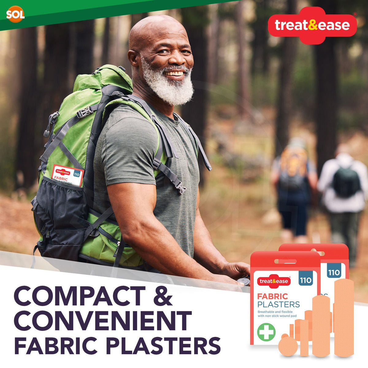 Fabric Plasters Breathable Flexible First Aid | 220 Pack