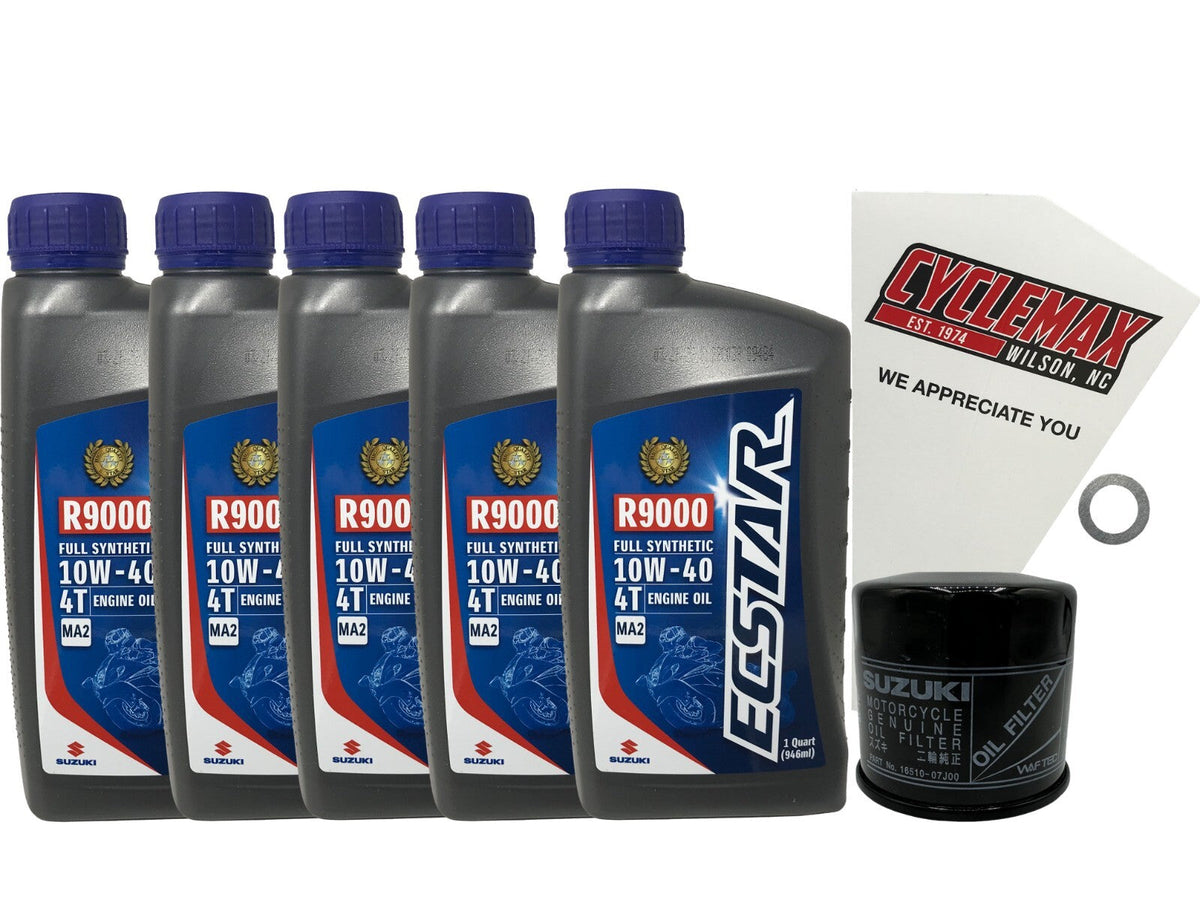 Suzuki Ecstar Full Synthetic Oil Change Kit for 2001-2003 GSF600 BANDIT