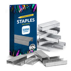 SOL 5000 Bulk Supply 26/6 Staples – Durable Steel Anti-Jam and Multipurpose Design, Compatible with Standard Staplers, Use for Office, Home and School Paper Binding
