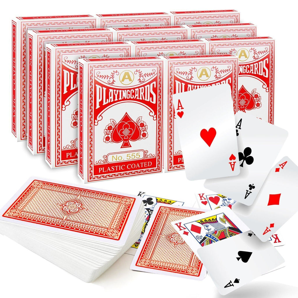 Playing Cards | Plastic Coated Professional Poker Deck | 18 Pack
