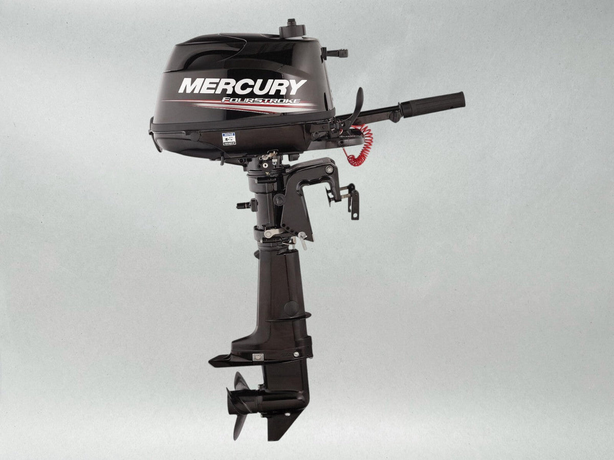Mercury 5hp Tiller FourStroke Outboard Motor, 15" Shaft Model ME 5MH