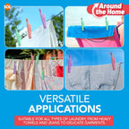 Jumbo Clothes Pegs Strong Plastic Washing Line Clips | 48 Pack