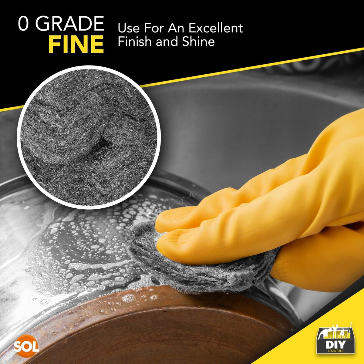Steel Wire Wool Roll | Grade 0 Fine | 1 Metre