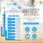 SOL Unscented Lip Balm Multipack - Moisturiser & Hydrating Lipbalm for Men and Women, Repair for Dry, Chapped Lips With Vitamin E, Long-Lasting Lip Care Sticks for Home, Office, or On-the-Go Use