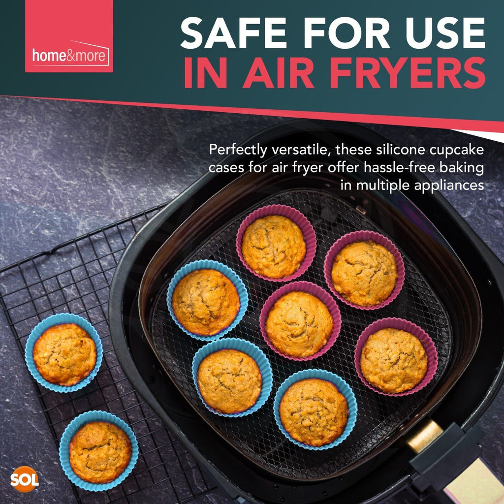 Silicone Cupcake Cases Muffin Non-Stick Baking | 24 Pack