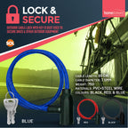 Bike Lock Cable Heavy Duty Steel Security Chain | 650mm