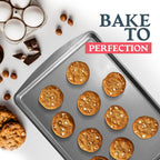 Oven Tray Set 38 x 25cm | Roasting Pan Baking Steel Sheet | 2 Pack