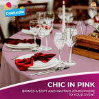 Plastic Table Covers Round 1.4M | Disposable Wipe Clean Party Cloth | 3 Pack