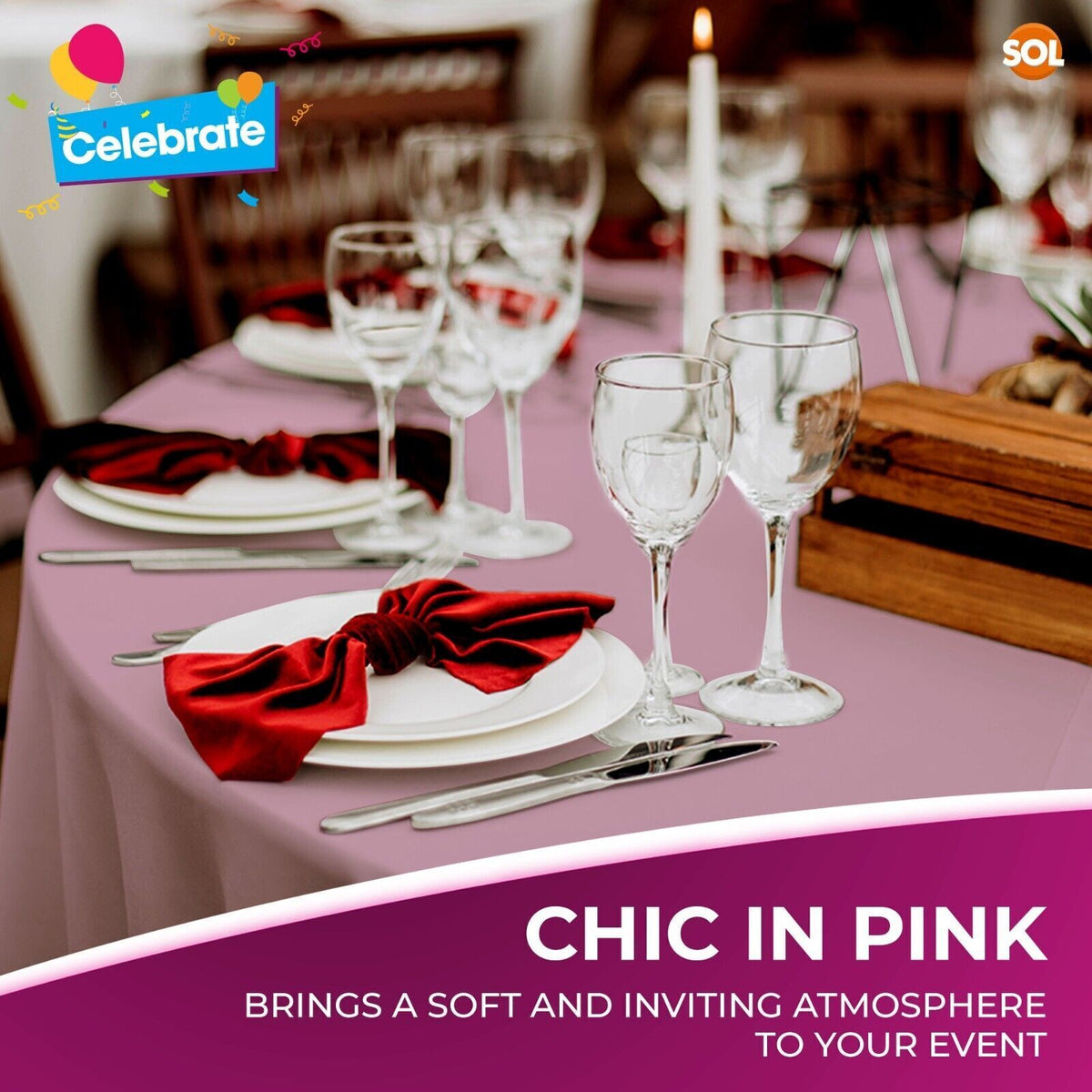 Plastic Table Covers Round 1.4M | Disposable Wipe Clean Party Cloth | 3 Pack