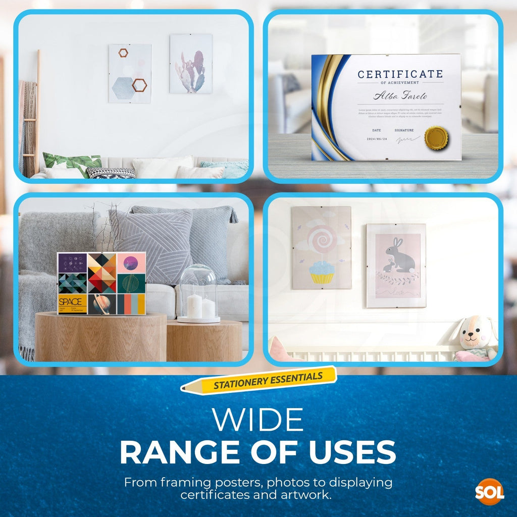 A4 Clip Frame | Frameless Certificate & Photo Display | 20 x 30cm
