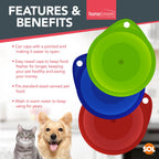Plastic Can Lids | Reusable Covers for Food & Pet | 6 Pack