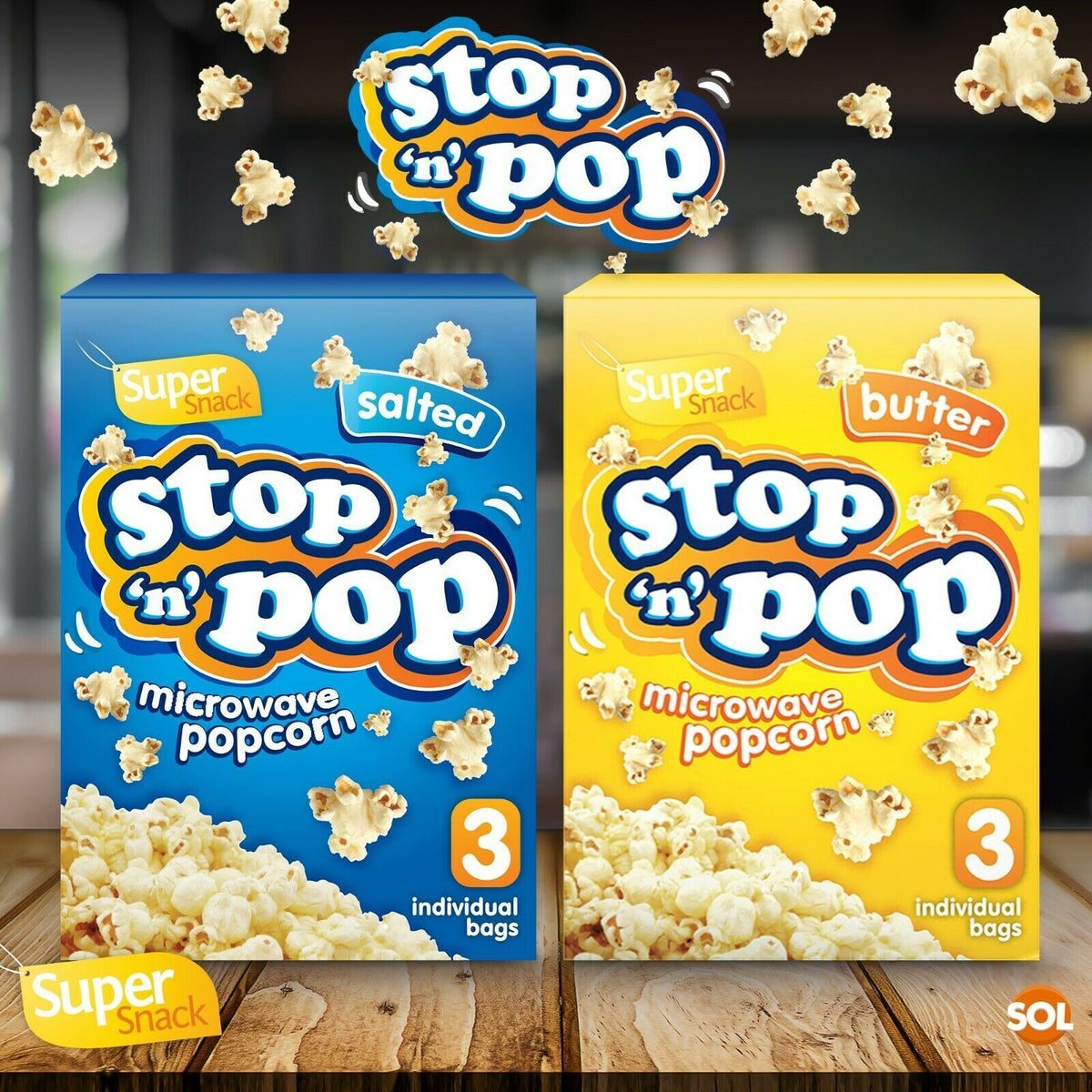 Microwave Popcorn 85g Butter & Salted | Cinema Party Snack | 12 Pack