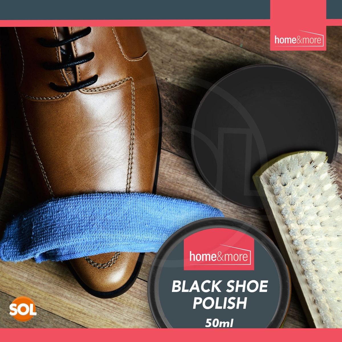 Shoe Brush Set | Leather Shoe Polish Brushes for Black & Brown Shoes | 2 Pack