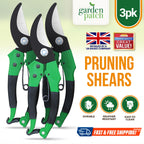 Pruning Shears 8" | Garden Secateurs Hand Cutter Snips | 1 Pack