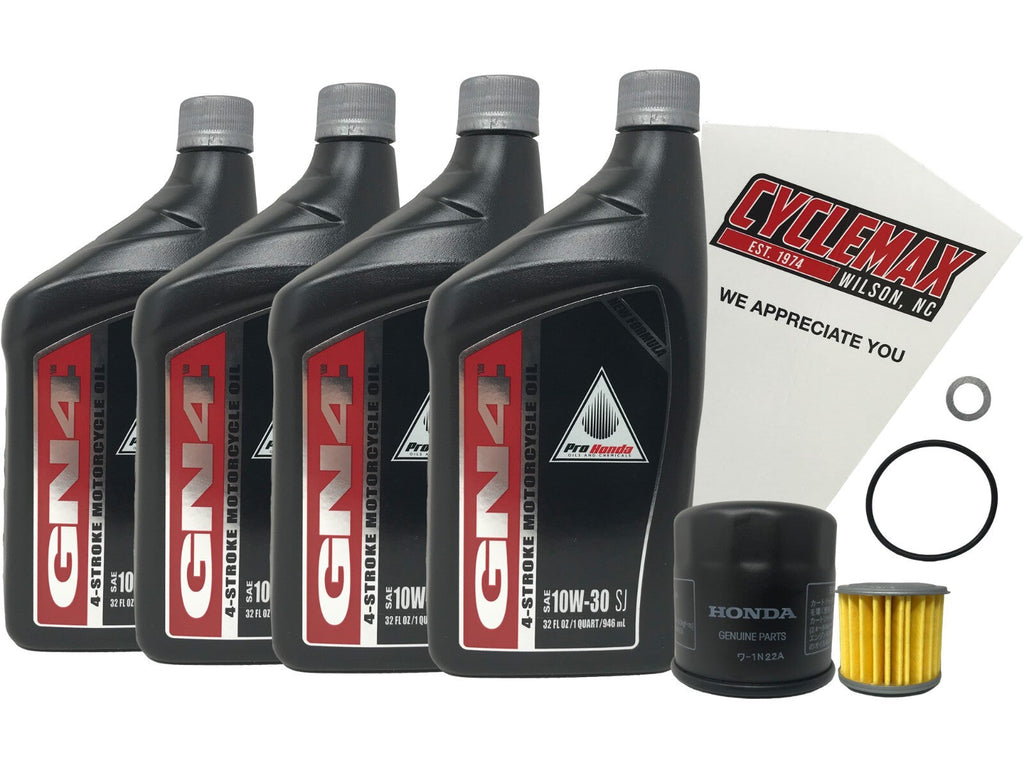 Honda GN4 Standard 10W-30 Oil Change Kit for 2014-2018 CTX700
