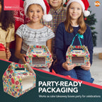 Large Cake Boxes with Window & Handle | Paper Box Slices | 2 Pack