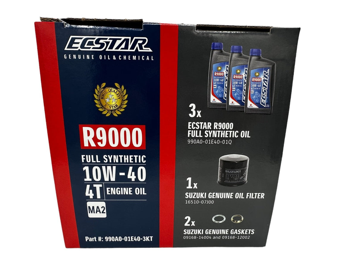 Suzuki OEM Ecstar R9000 FS Oil Change Kit 990A0-01E40-01Q-3KT w/ Funnel