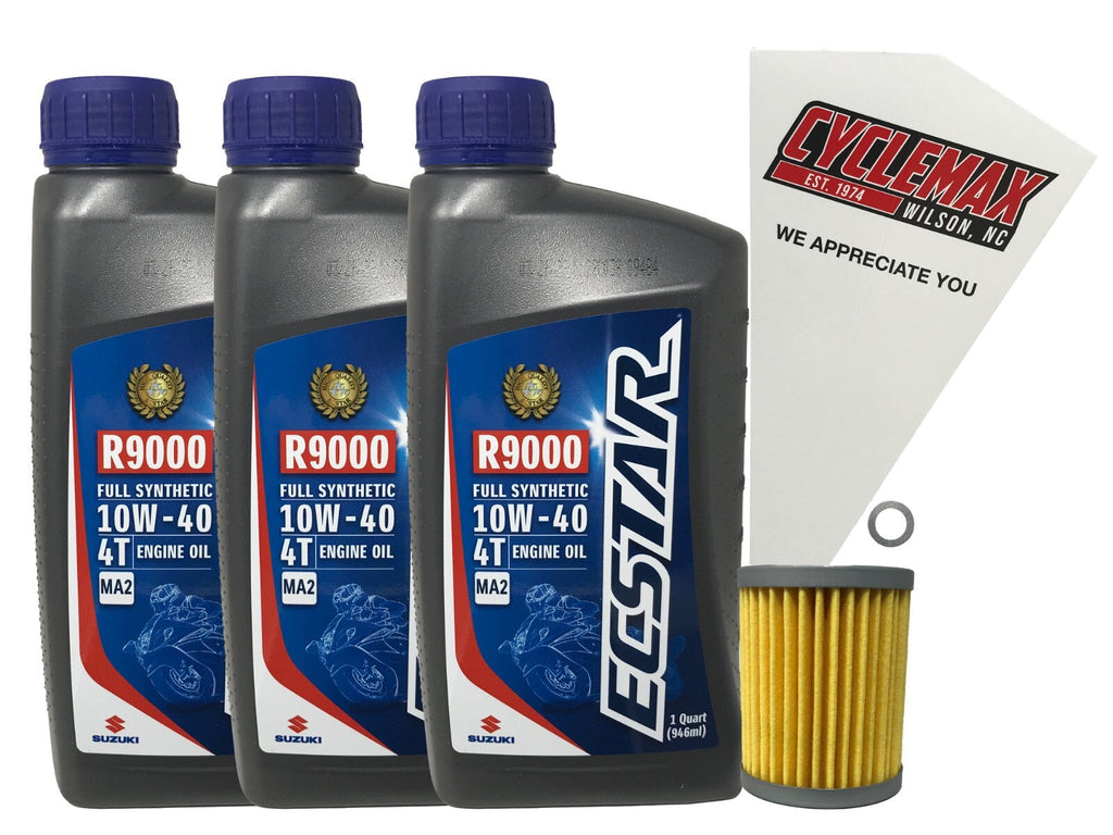Suzuki Ecstar Full Synthetic Oil Change Kit for 2000-2014 LT-F250 QUADRUNNER
