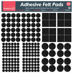 Felt Pads | Self Adhesive Black Furniture Protectors | 200 Pack