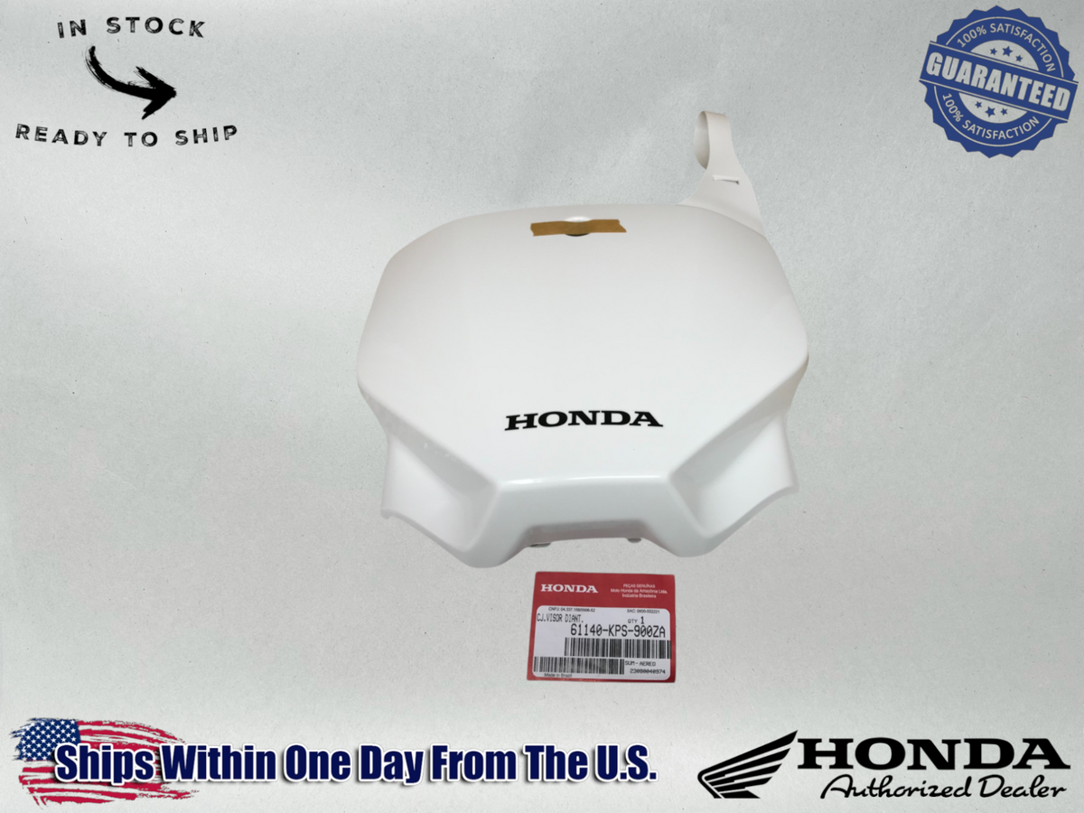 Honda OEM Visor Number Plate 03-08 CRF150 F CRF230 F 61140-KPS-900ZA