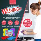 Silicone Dish Washing Up Sponge Non-Scratch | 4 Pack