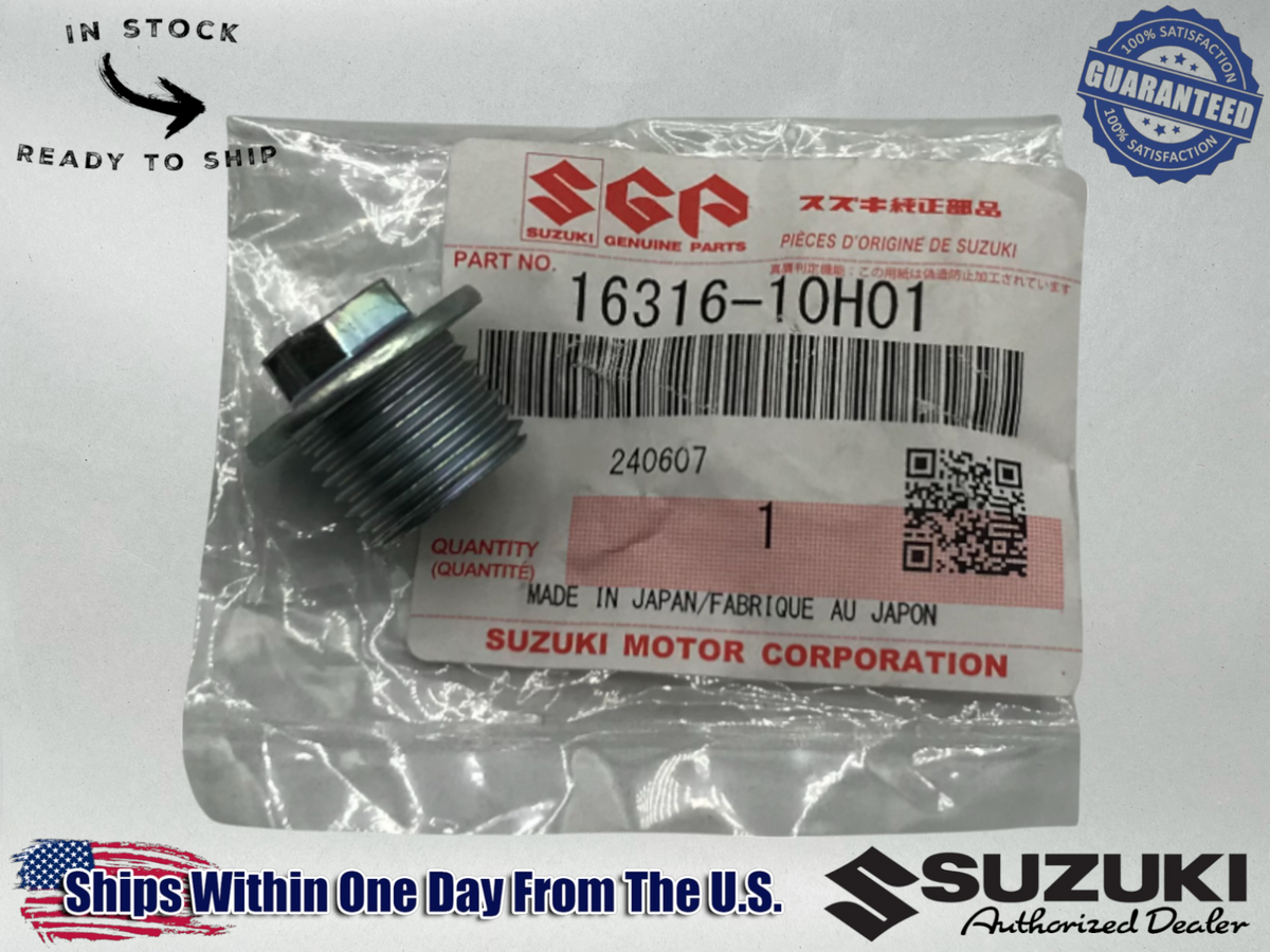 Suzuki OEM Eng Oil Strainer Cap 16316-10H00-RMZ RM-Z 250 RM-Z 450 RMX450