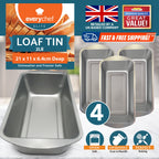 24PK Loaf Tin Set 21x11x6.4 CM | Bread & Cake Baking Pan