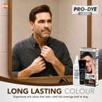 Pro-Dye Dark Brown Hair Dye | Long Lasting Permanent Colour | 2 Pack