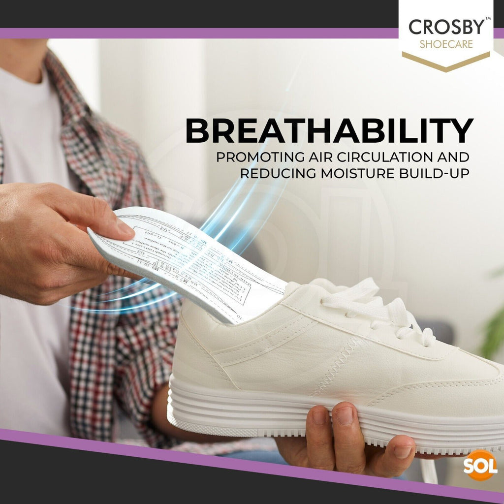 Memory Foam Insoles | Orthopaedic Shoe Pads | Sizes 4-11