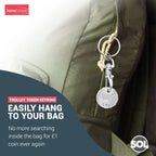 Trolley Coin Keyring | £1 Pound Shopping Cart Token | 6 Pack