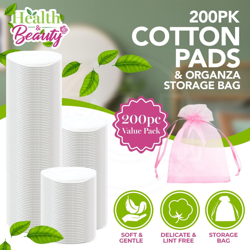 Cotton Wool Pads Round Face Baby Cosmetic | 200 Pack