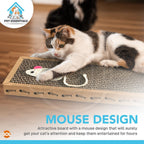 Cat Scratcher Pads Kitten Board Mat Cardboard Pet Play Toy | 4 Pack