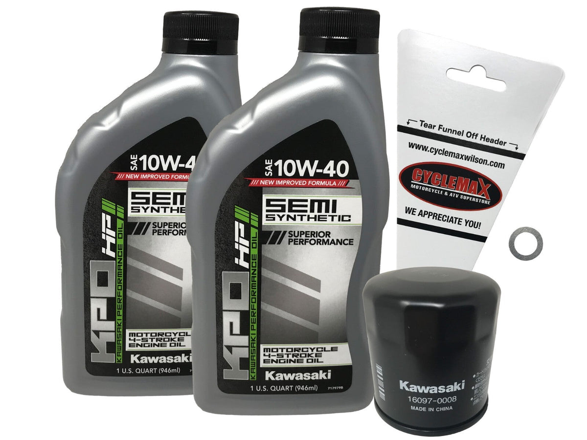 Kawasaki KPO Semi-Synthetic Oil Change Kit for 2015-2022 VERSYS 650
