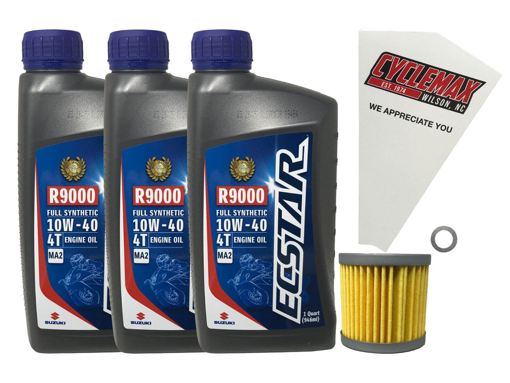 Suzuki Ecstar Full Synthetic Oil Change Kit for 2003-2018 LT-Z400 QUADSPORT