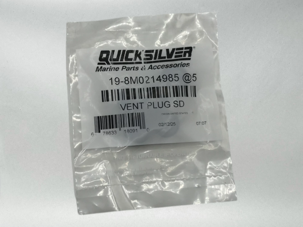 Mercury OEM Marine Quicksilver Performance PVS Vent Plug 12mm 5Pack 8M0214985