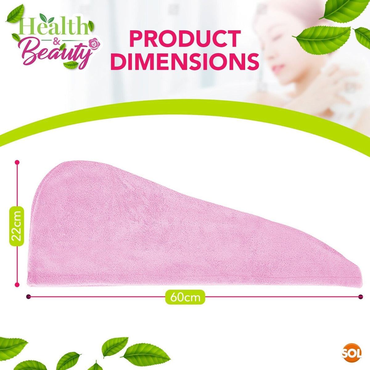 Hair Turban Towel | Microfibre Head Wrap Quick Dry