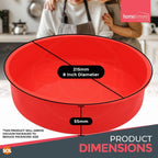 Silicone Cake Tin Round Mould 8 Inch | Non-Stick Baking Pan | 2 Pack