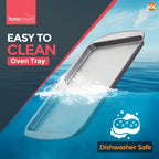 Oven Tray Set 38 x 25cm | Roasting Pan Baking Steel Sheet | 4 Pack