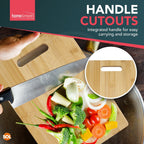 Bamboo Chopping Board with Handle 30x20cm