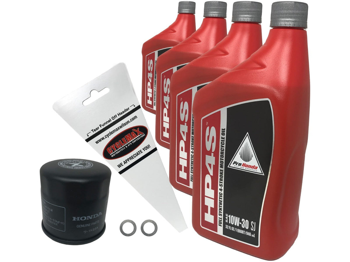 Honda HP4S Full Synthetic Oil Change Kit for 2003-2009 VTX1300
