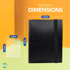 Trading Card Binder 4 Pocket Album Folder | 96 Holder & 100 Sleeves