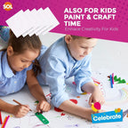 White Paper Table Cloth Square Disposable Party Tablecloth | 15 Pack