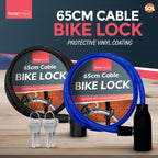 Bike Lock Cable Heavy Duty Steel Security Chain | 650mm