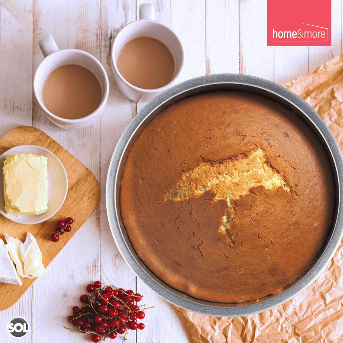 Cake Tin 8 Inch Round 20cm x 3.5cm Baking Pan | 2 Pack