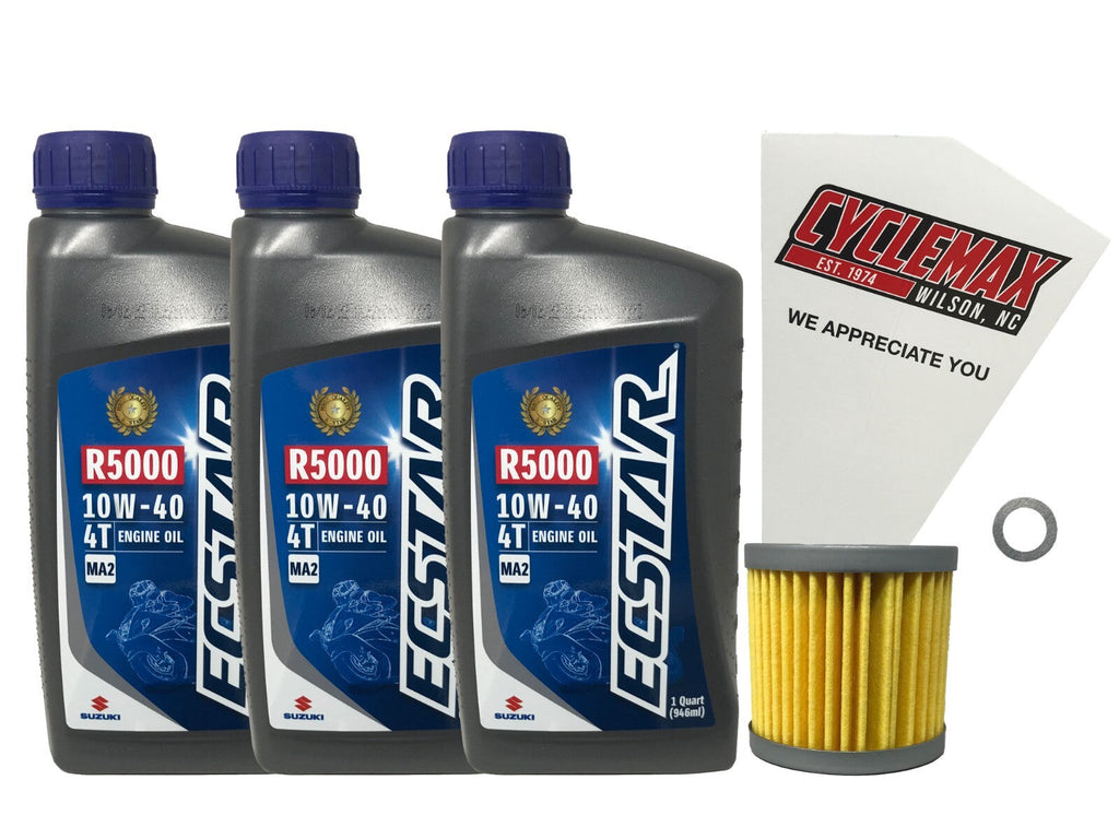 Suzuki Ecstar Standard Oil Change Kit for 2003-2018 LT-Z400 QUADSPORT